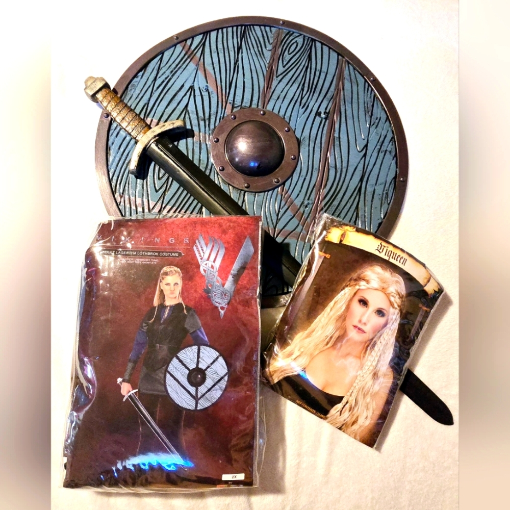 Vikings Lagertha Full/Complete Costume Set Adult Plus Size 2X Shield Maiden